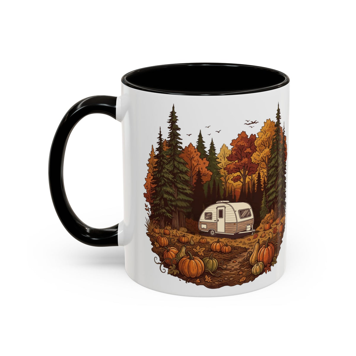Pumpkin Patch Teardrop Trailer Ceramic Mug — 11oz / 15ozColorful