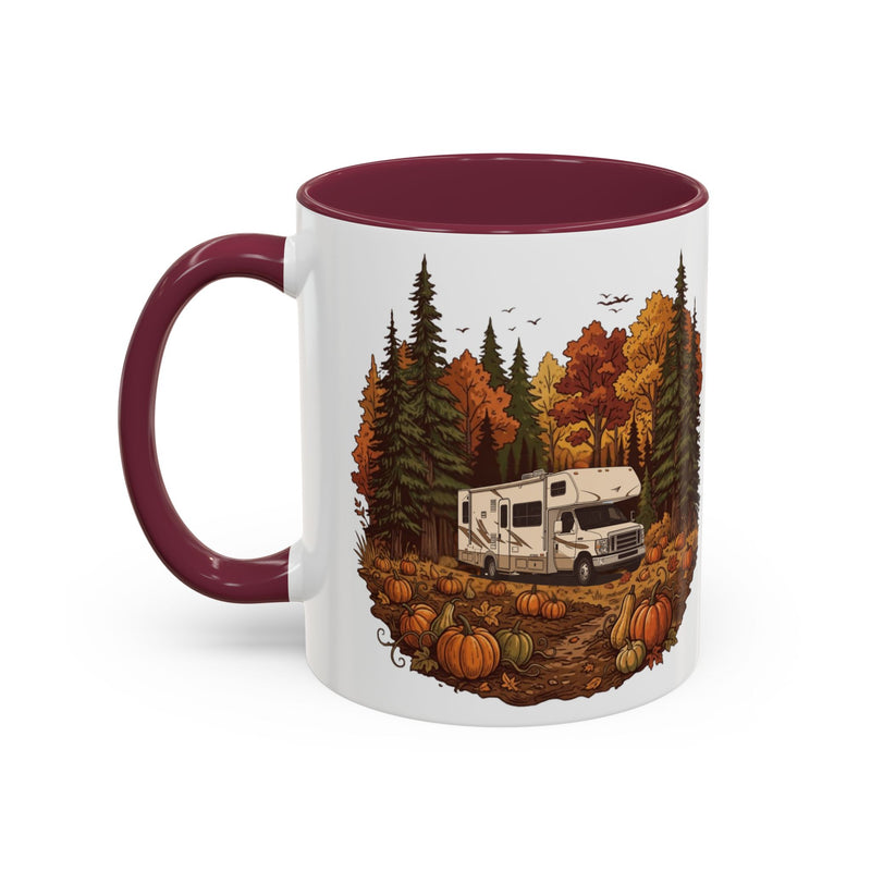 Pumpkin Patch Modern Class C Motorhome Ceramic Mug — 11oz / 15ozColorful