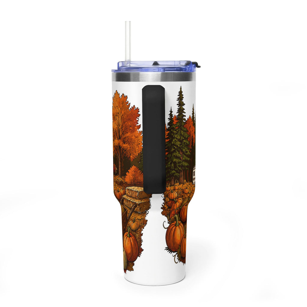 Pumpkin Patch Vintage Class C Motorhome Tumbler — 40oz Stainless Steel