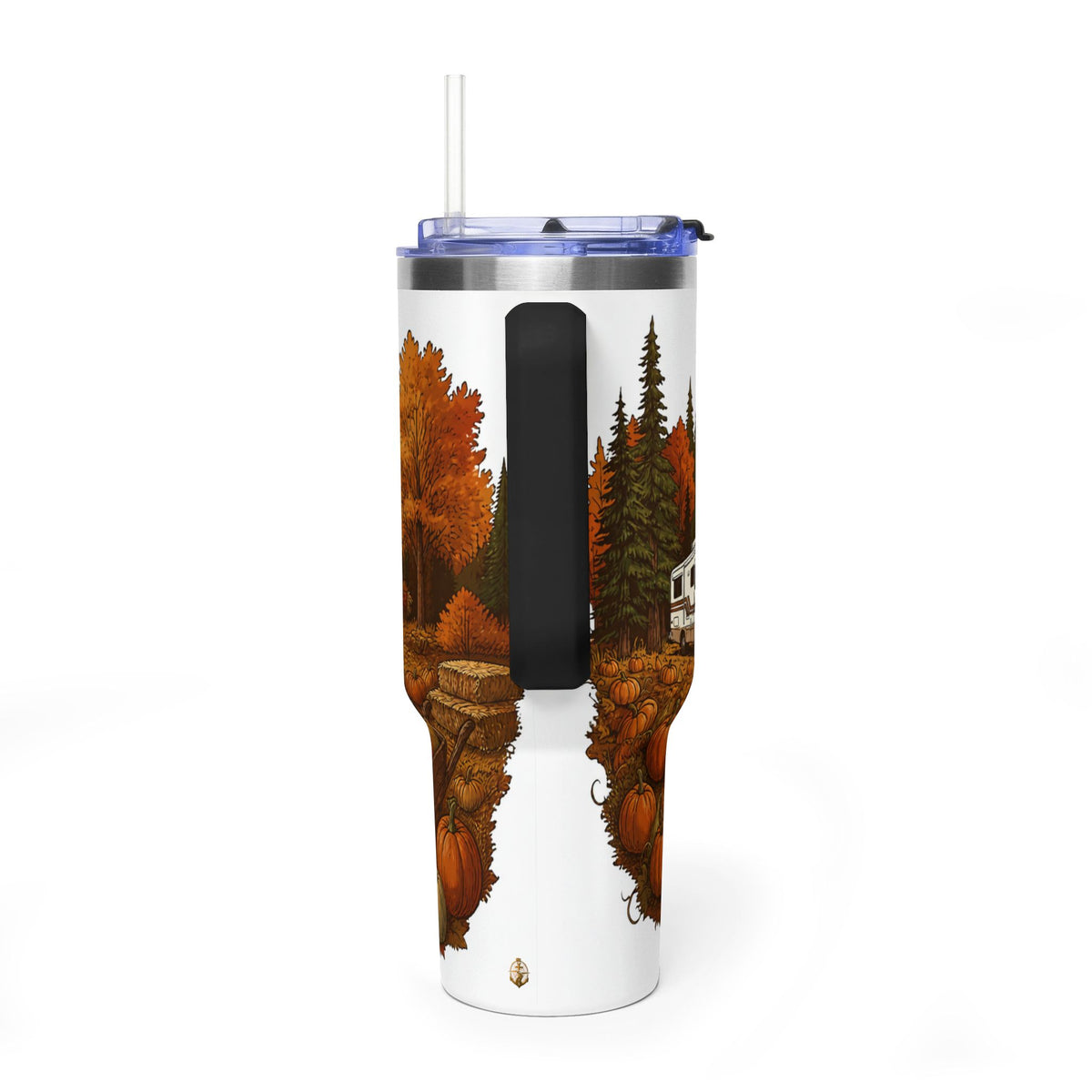 40oz Travel Tumbler – Autumn RV Pumpkin Patch Camp Mug