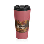 (Red) Pumpkin Patch Modern Class A Motorhome Travel Mug — 15oz Stainless Steel
