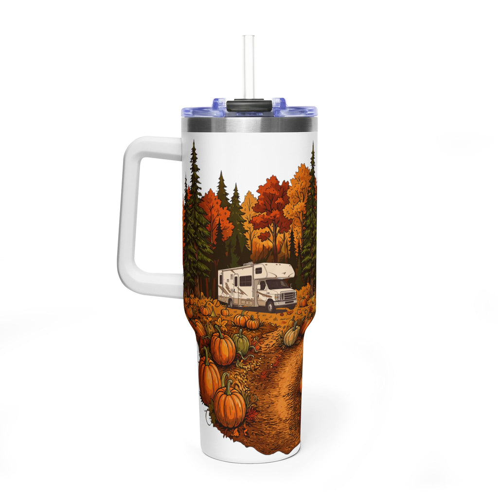 Pumpkin Patch Modern Class C Motorhome Tumbler — 40oz Stainless Steel