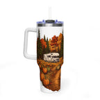Pumpkin Patch Modern Class C Motorhome Tumbler — 40oz Stainless Steel