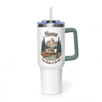 Vintage Class C Motorhome "Home, But Mobile" Tumbler — 40oz Stainless Steel
