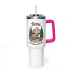 Vintage Class C Motorhome "Home, But Mobile" Tumbler — 40oz Stainless Steel