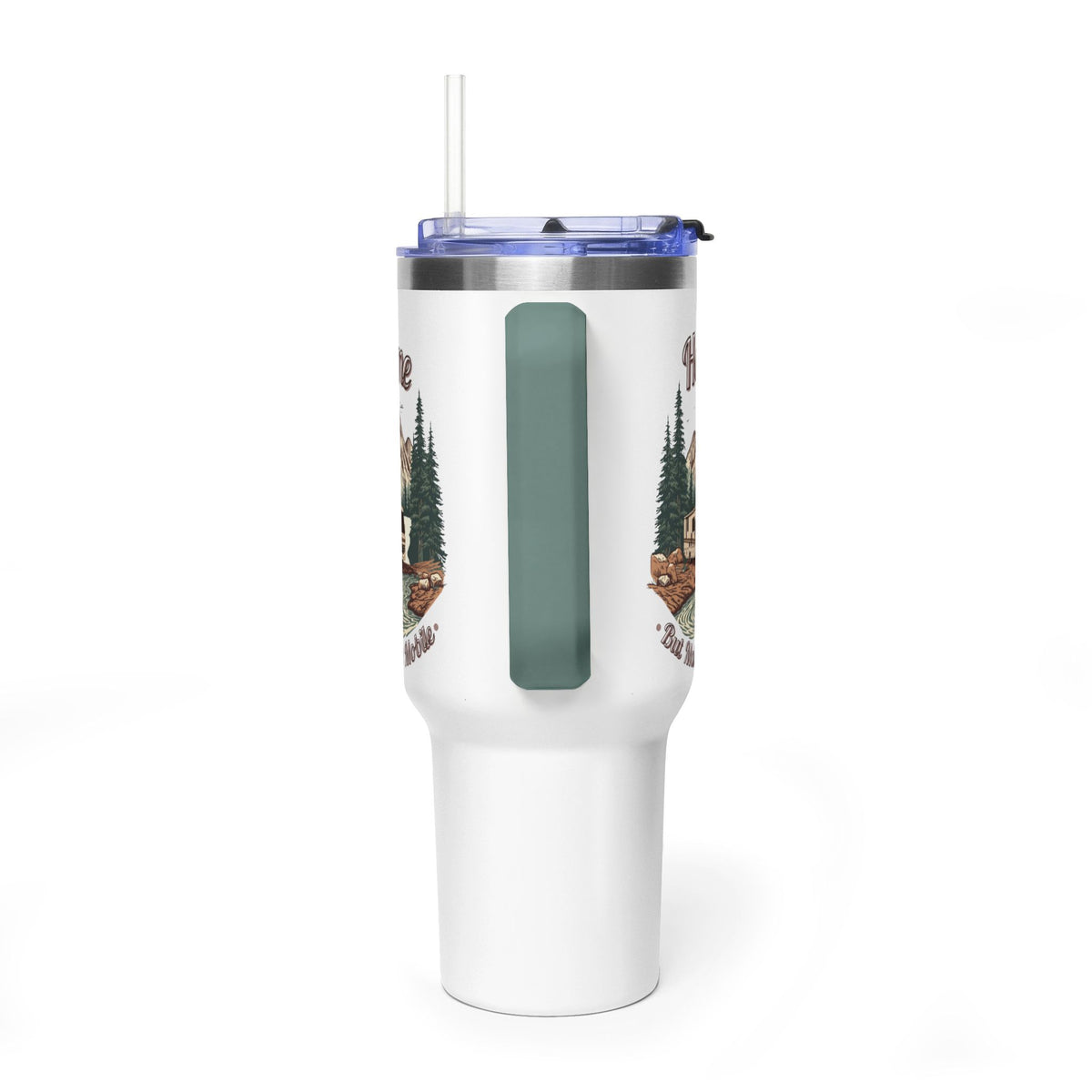 Modern Class A Motorhome "Home, But Mobile" Tumbler — 40oz Stainless Steel