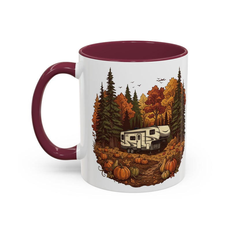 Pumpkin Patch Modern 5th Wheel Ceramic Mug — 11oz / 15ozColorful