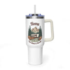 Silver Bullet Trailer "Home, But Mobile" Tumbler — 40oz Stainless Steel