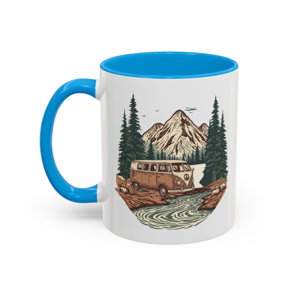 Hippy Van "Home, But Mobile" Ceramic Mug — 11oz / 15oz