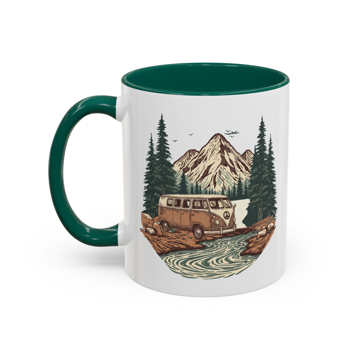 Hippy Van "Home, But Mobile" Ceramic Mug — 11oz / 15oz