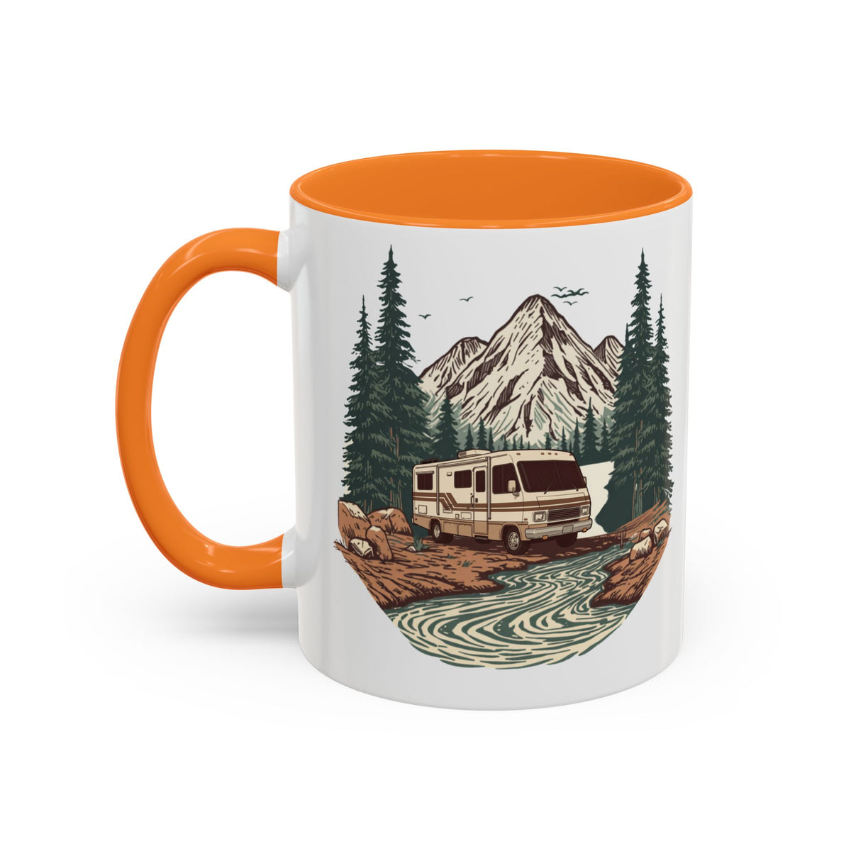 Vintage Class A Motorhome "Home, But Mobile" Ceramic Mug — 11oz / 15oz