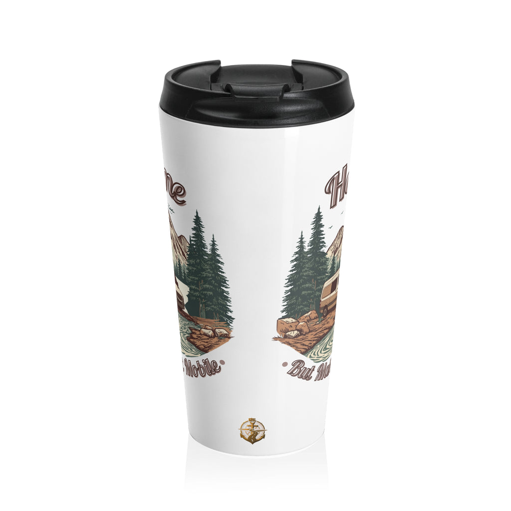 Adventure Van "Home, But Mobile" Travel Mug — 15oz Stainless Steel