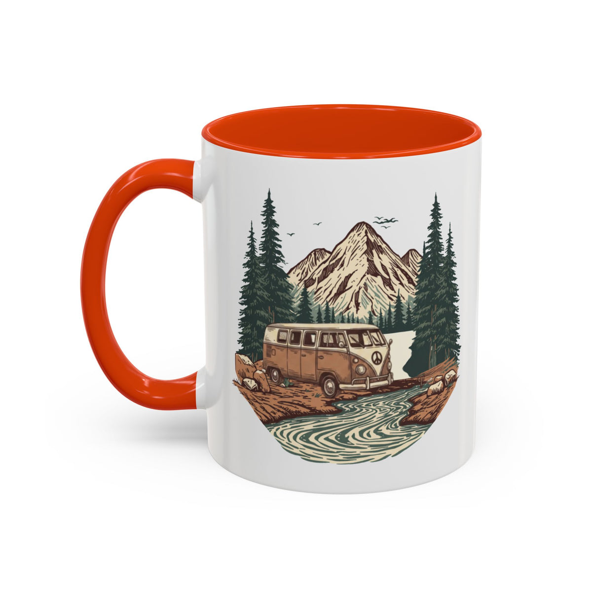 Hippy Van "Home, But Mobile" Ceramic Mug — 11oz / 15oz