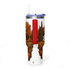 40oz Travel Tumbler – Autumn RV Pumpkin Patch Camp Mug