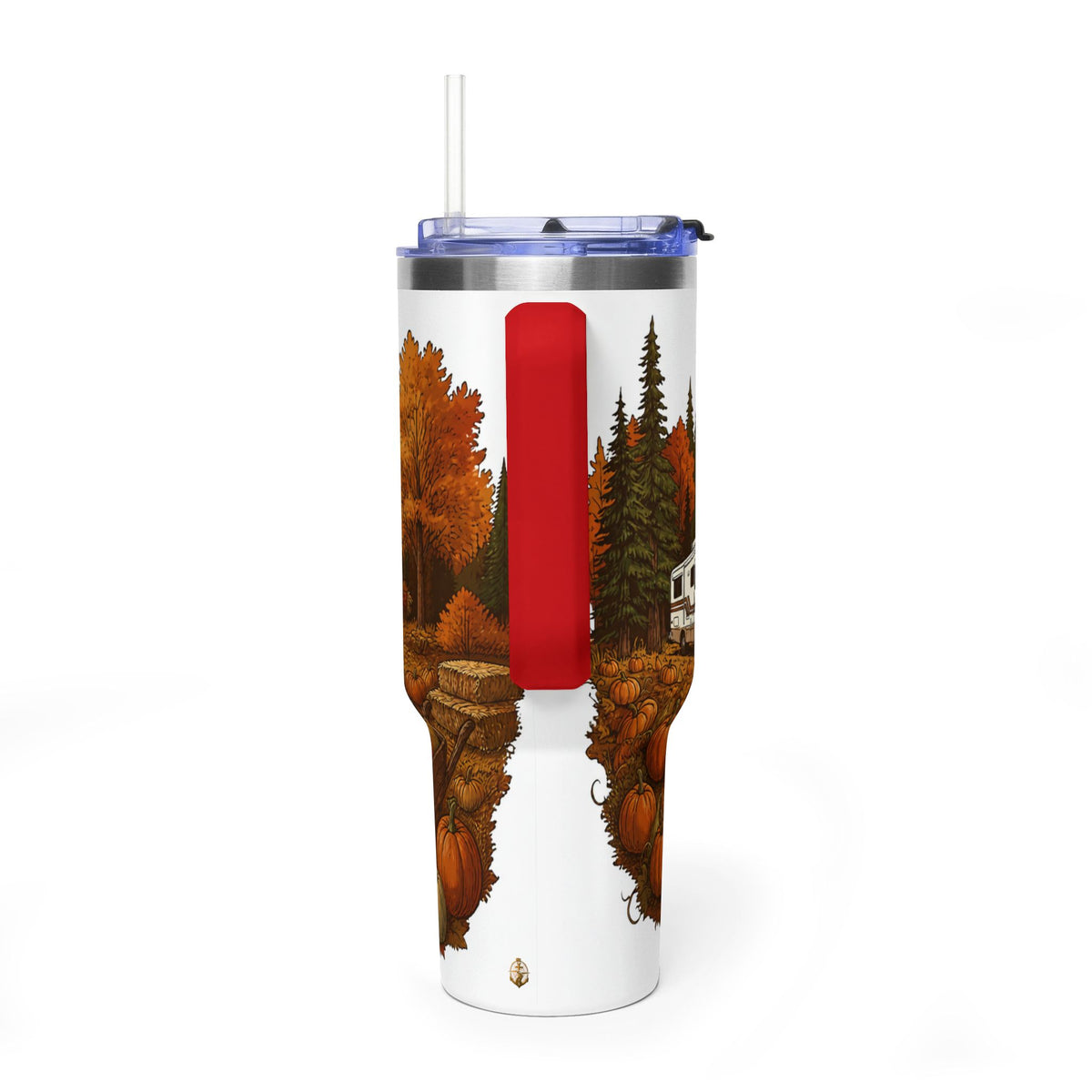 40oz Travel Tumbler – Autumn RV Pumpkin Patch Camp Mug