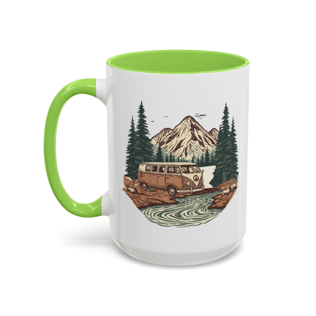 Hippy Van "Home, But Mobile" Ceramic Mug — 11oz / 15oz