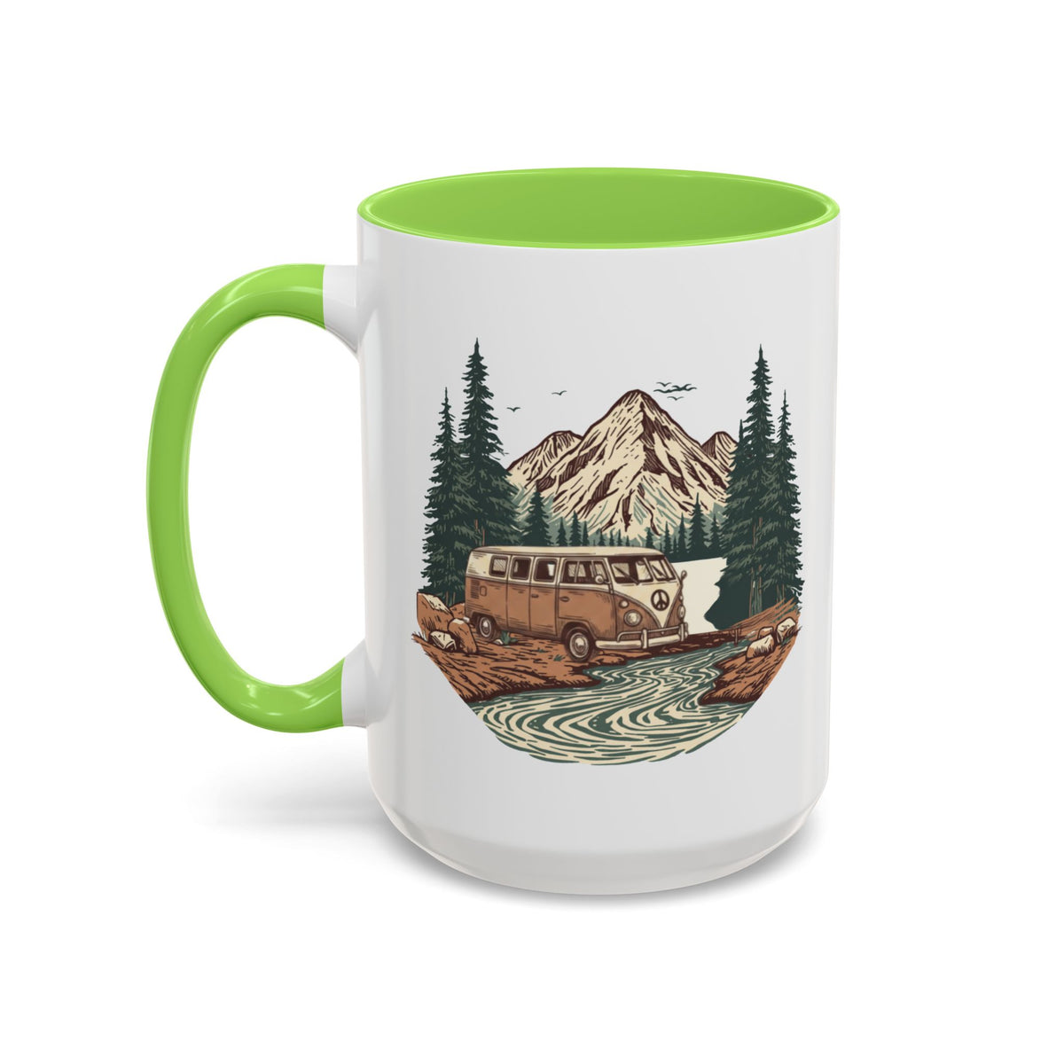 Hippy Van "Home, But Mobile" Ceramic Mug — 11oz / 15oz