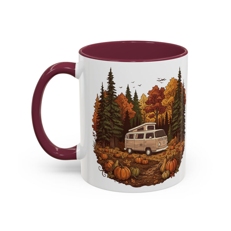 Pumpkin Patch Campervan Ceramic Mug — 11oz / 15ozColorful