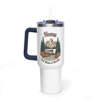 Silver Bullet Trailer "Home, But Mobile" Tumbler — 40oz Stainless Steel