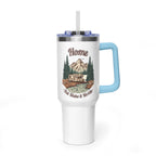 Vintage Class C Motorhome "Home, But Mobile" Tumbler — 40oz Stainless Steel