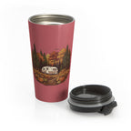 (Red) Pumpkin Patch - Teardrop Trailer Travel Mug — 15oz Stainless Steel
