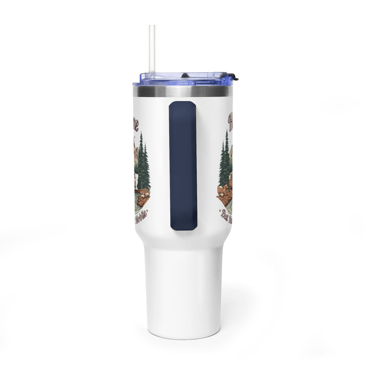 Hippy Van "Home, But Mobile" Tumbler — 40oz Stainless Steel