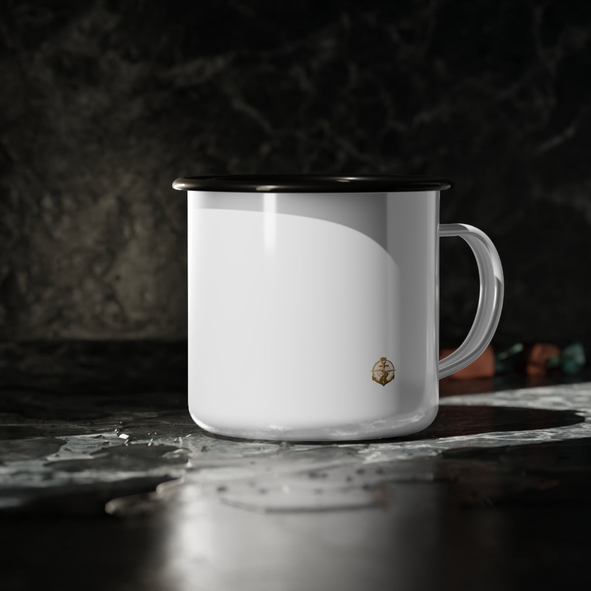 Pumpkin Patch Teardrop Trailer Enamel Camp Cup — 12oz