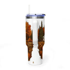 40oz Travel Tumbler – Autumn RV Pumpkin Patch Camp Mug