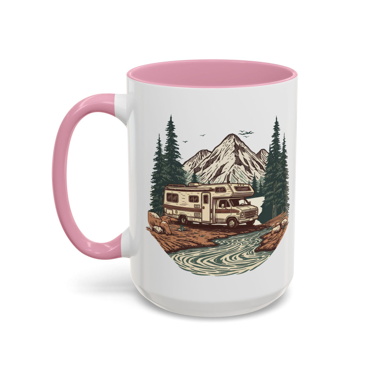 Vintage Class C Motorhome "Home, But Mobile" Ceramic Mug — 11oz / 15oz