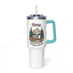 Silver Bullet Trailer "Home, But Mobile" Tumbler — 40oz Stainless Steel