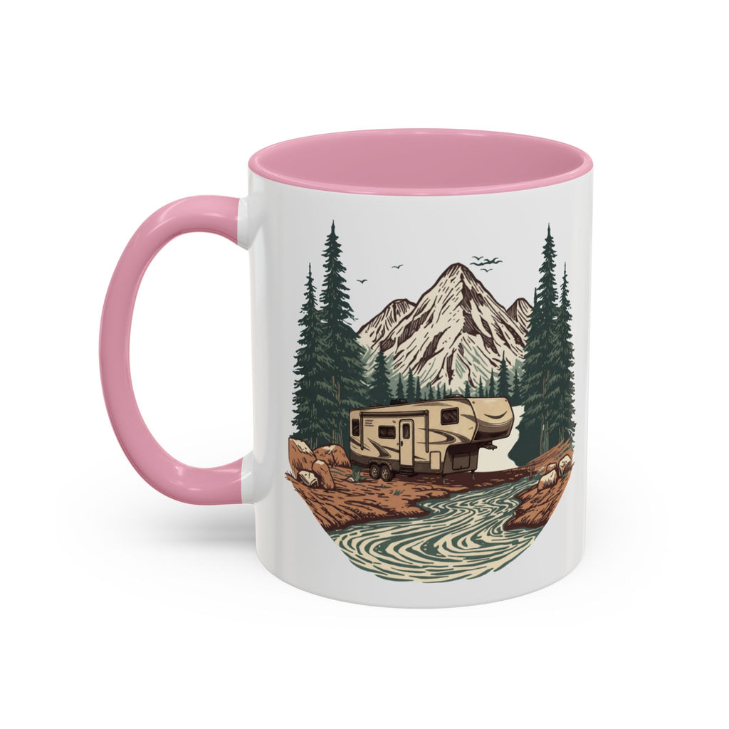 Modern 5th Wheel "Home, But Mobile" Ceramic Mug — 11oz / 15oz