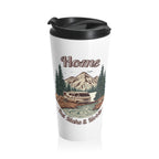Vintage Class A Motorhome "Home, But Mobile" Travel Mug — 15oz Stainless Steel
