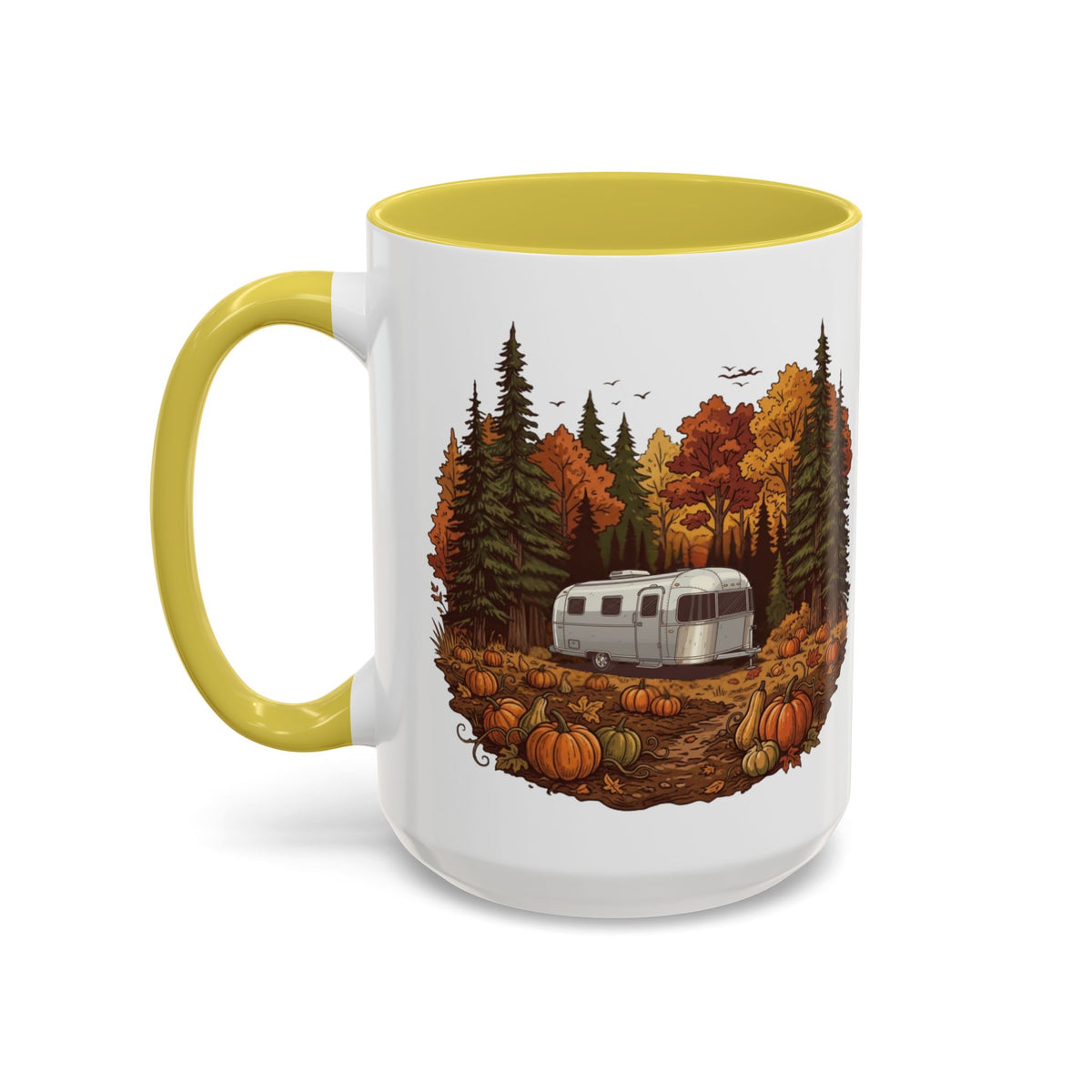 Pumpkin Patch Silver Bullet Trailer Ceramic Mug — 11oz / 15ozColorful