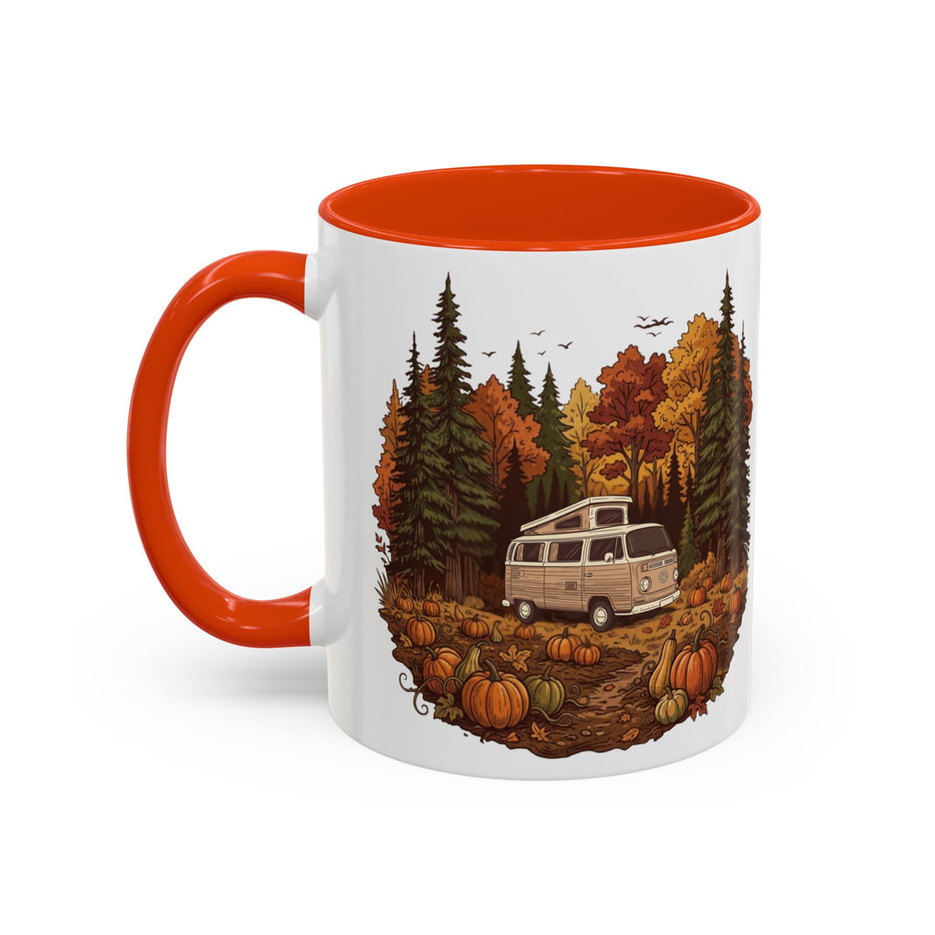 Pumpkin Patch Campervan Ceramic Mug — 11oz / 15ozColorful