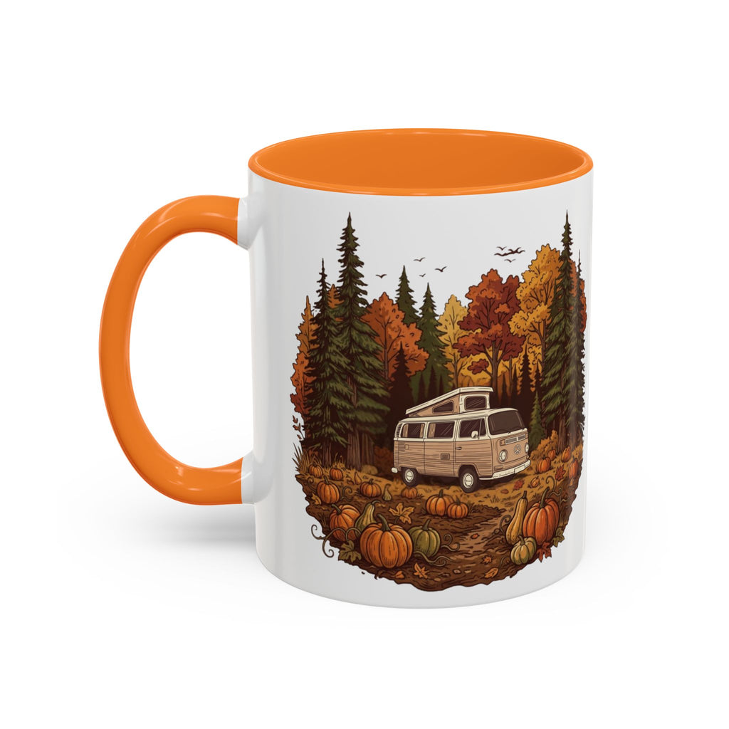 Pumpkin Patch Campervan Ceramic Mug — 11oz / 15ozColorful