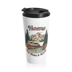Modern Class C Motorhome "Home, But Mobile" Travel Mug — 15oz Stainless Steel