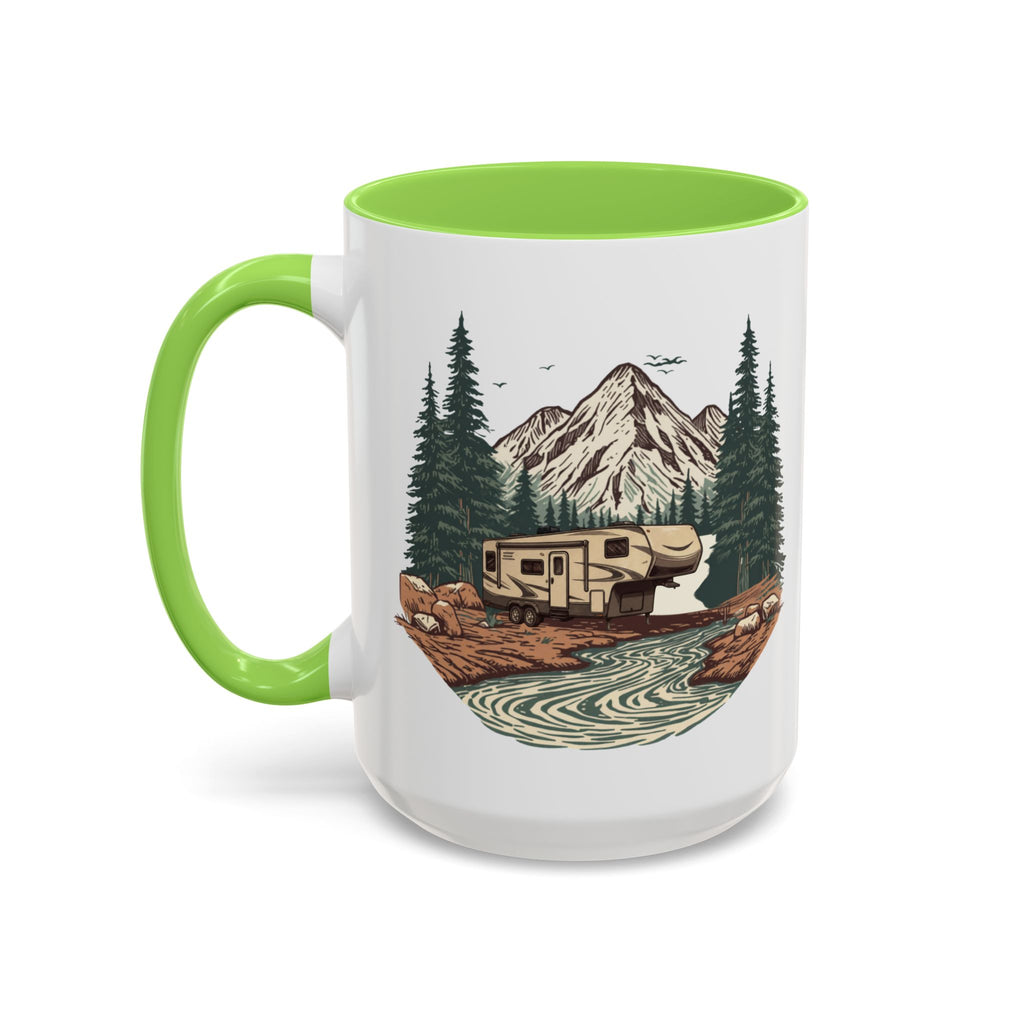 Modern 5th Wheel "Home, But Mobile" Ceramic Mug — 11oz / 15oz