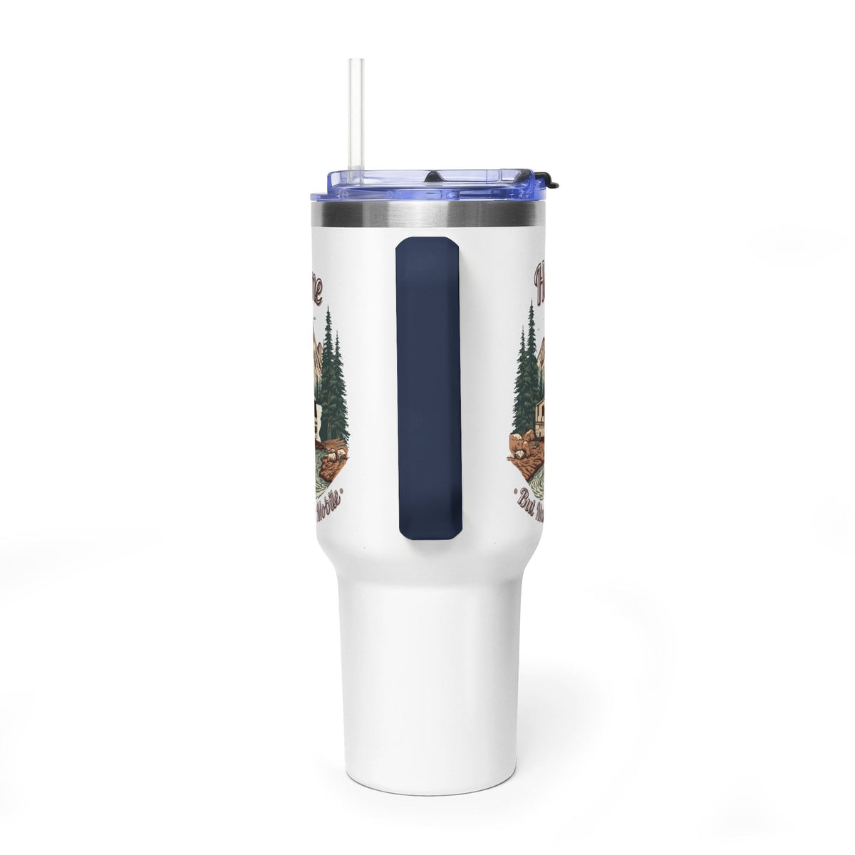 Modern Class A Motorhome "Home, But Mobile" Tumbler — 40oz Stainless Steel