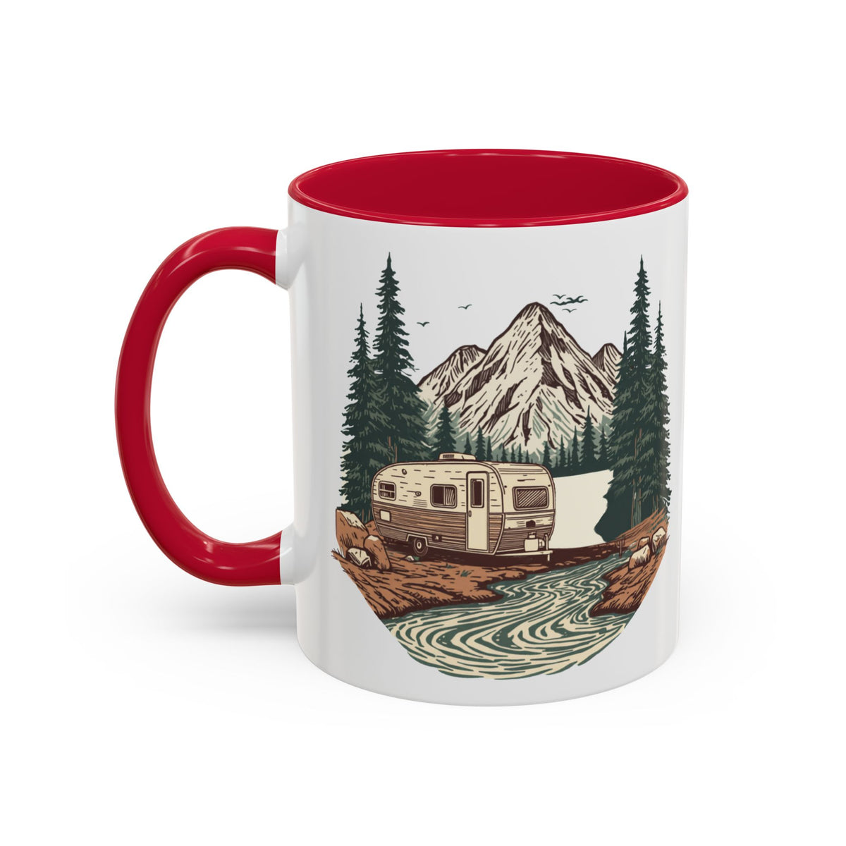 Travel Trailer "Home, But Mobile" Ceramic Mug — 11oz / 15oz