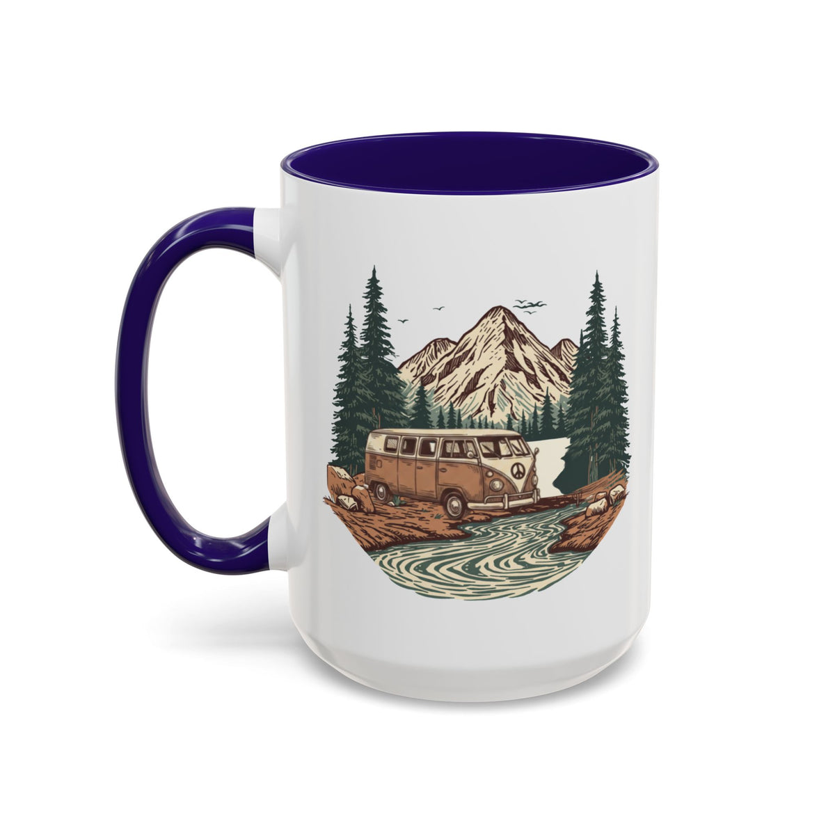Hippy Van "Home, But Mobile" Ceramic Mug — 11oz / 15oz