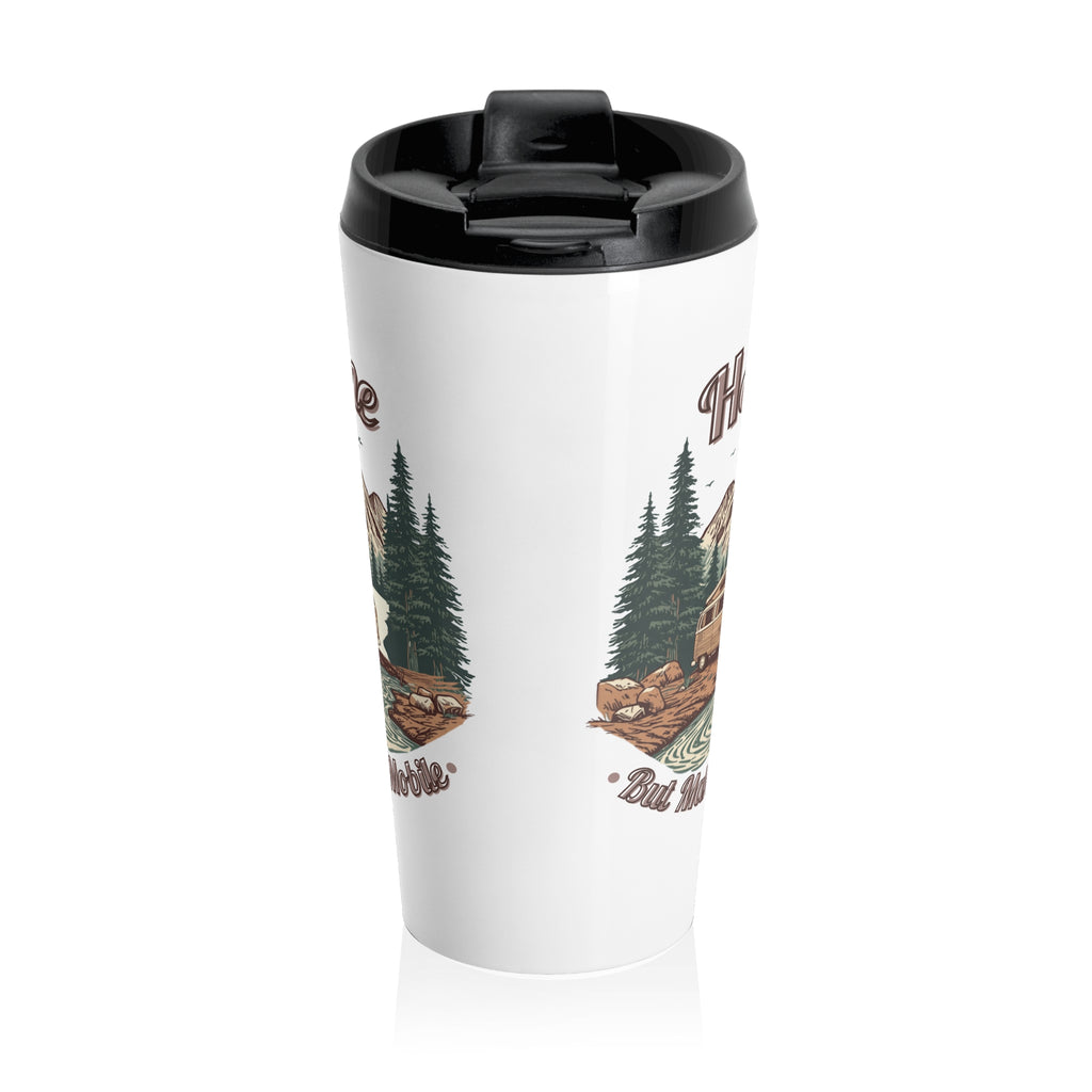 Campervan "Home, But Mobile" Travel Mug — 15oz Stainless Steel