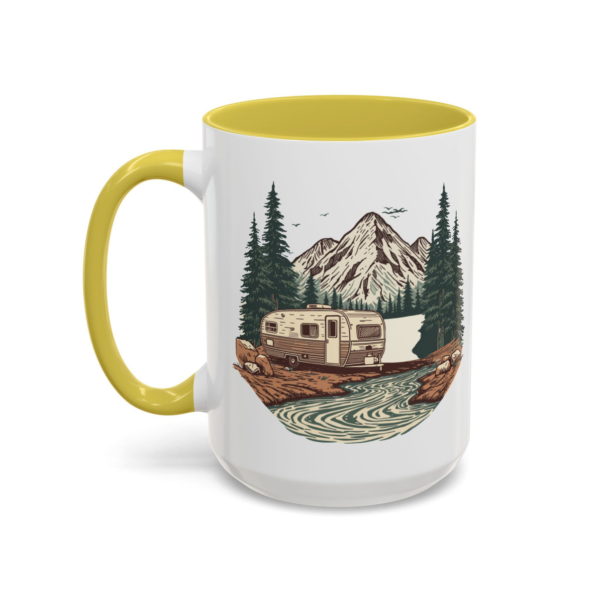Travel Trailer "Home, But Mobile" Ceramic Mug — 11oz / 15oz