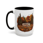 Pumpkin Patch Hippy Van Ceramic Mug — 11oz / 15ozColorful