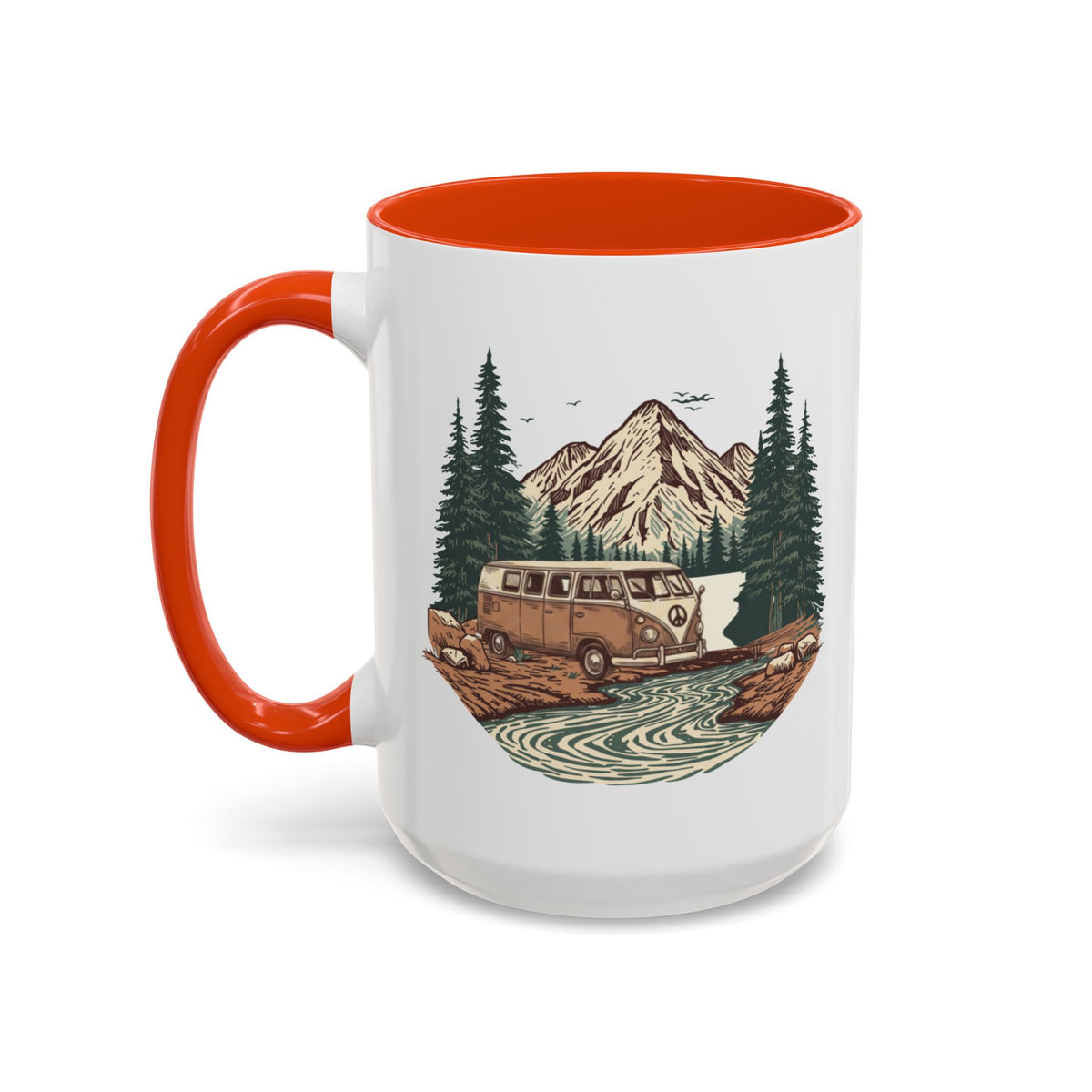 Hippy Van "Home, But Mobile" Ceramic Mug — 11oz / 15oz