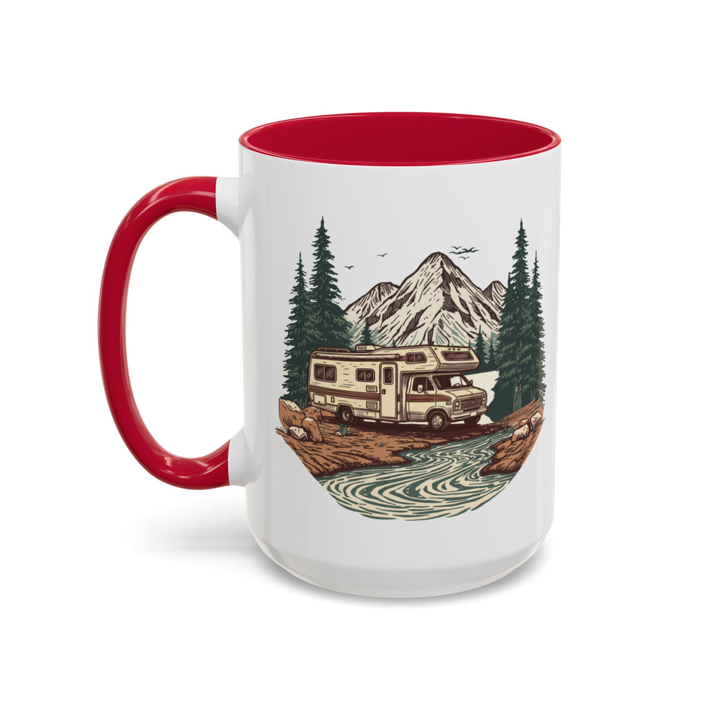 Vintage Class C Motorhome "Home, But Mobile" Ceramic Mug — 11oz / 15oz