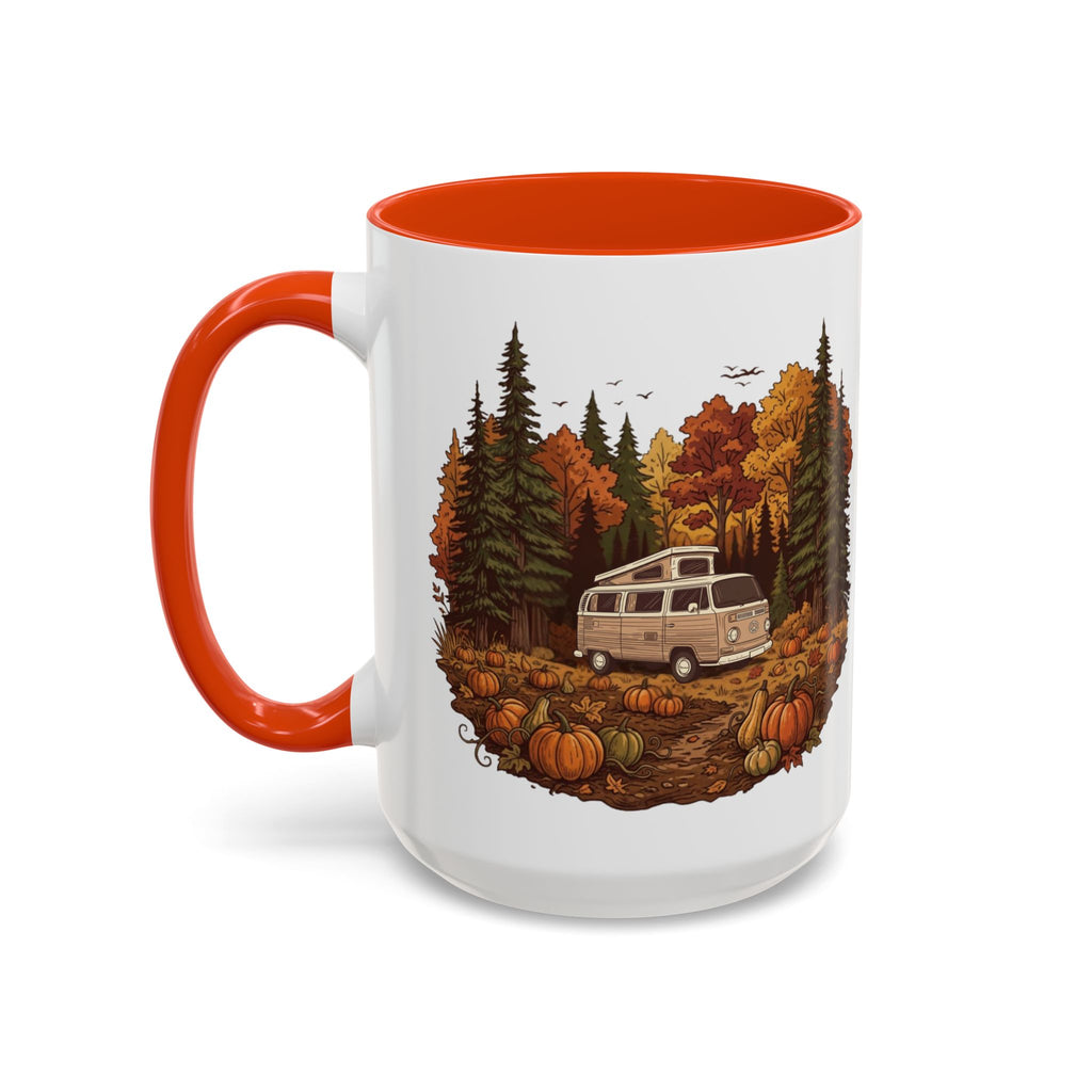 Pumpkin Patch Campervan Ceramic Mug — 11oz / 15ozColorful