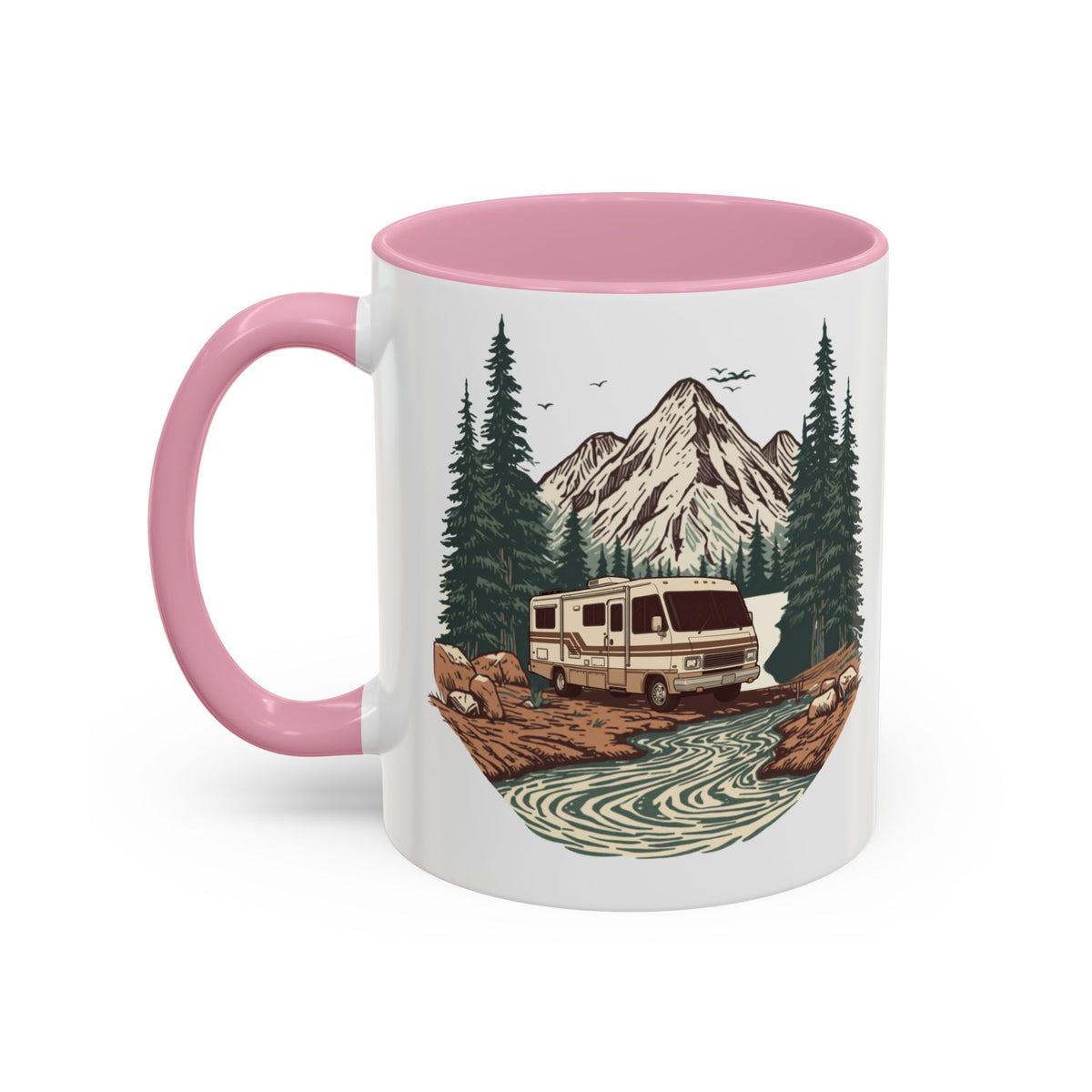 Vintage Class A Motorhome "Home, But Mobile" Ceramic Mug — 11oz / 15oz