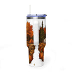 Pumpkin Patch Vintage 5th Wheel Tumbler — 40oz Stainless Steel